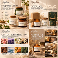 Bougie en pot de luxe haut de gamme pour la décoration de la maison, salon, hôtel, salle de bain, réception, bougie parfumée