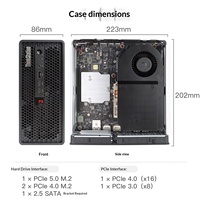 Ordinateur de bureau mini professionnel Lenovo ThinkStation P3 Ultra SFF Gen 2 avec carte graphique Ultra5-235 8 Go de RAM 512 Go de SSD