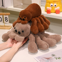 Jouet en peluche araignée réaliste et mignon, peluche araignée douce et moelleuse, idéal pour les farces et la décoration d'Halloween, cadeau pour enfants et adultes