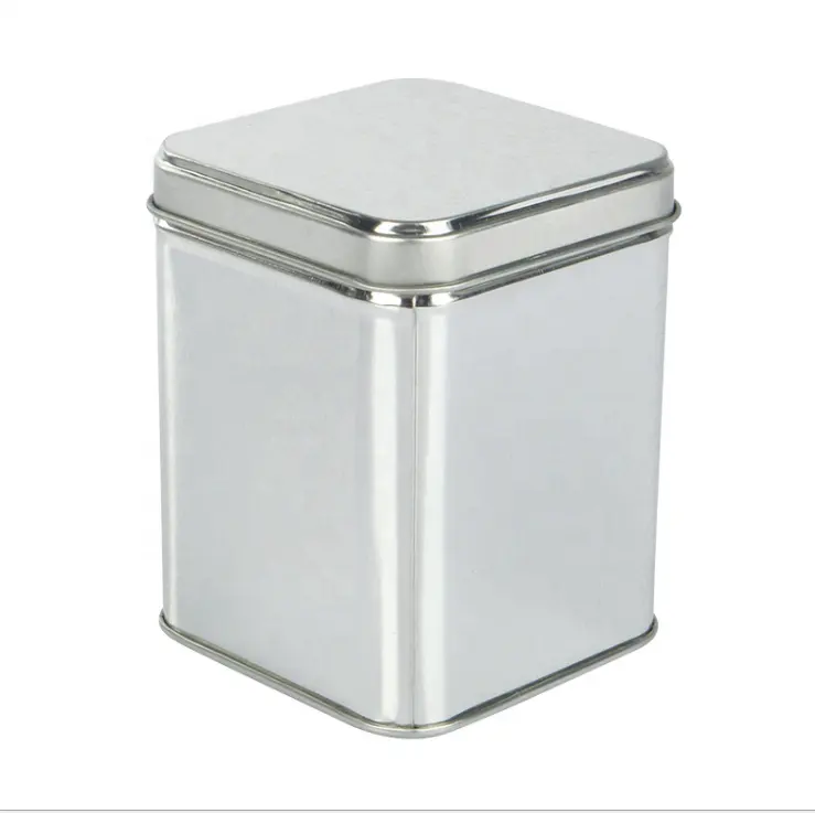 Decorative Square Luxury Wholesale Tea Tins Custom Printed Tin Box