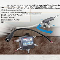 Connecteur mâle/femelle en laiton 5,5 x 2,1 mm 12 V CC, prise d'alimentation 2P, câble noir de 15 cm pour bande LED automobile