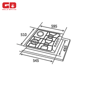Hot Sale Cast Iron Pan Support <strong>Stainless</strong> <strong>Steel</strong> Surface Built-In 3 Burner With 1 Hot Plate <strong>Gas</strong> Electric <strong>Hob</strong> - Product Image 6