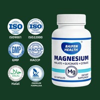 Magnésium pour adultes pour la récupération musculaire, formule triple mélange, réduit les douleurs musculaires, favorise la récupération après l'entraînement, naturel