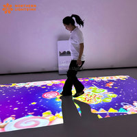 Machine de jeu mobile tout-en-un avec projecteur holographique 3D pour projection de sol AR Jeu interactif