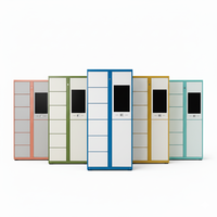 Armoire métallique intelligente pour école, gymnase, buanderie, plage - Accès par code-barres, empreinte digitale, casier électronique - Rangement pour étudiants
