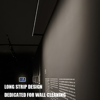 La calandre intérieure DC24V allume l'éclairage moderne de lavage de mur de logement d'alliage d'aluminium 6W 12W 24W LED mur de fond de musée de lumière linéaire