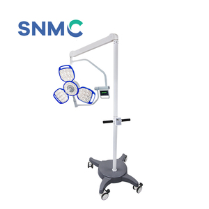 Tùy chỉnh hình dạng hoa tập trung Hợp kim nhôm không bóng hoạt động ánh sáng di động phẫu thuật đèn LED với công tắc bật Bảng điều khiển - Product Image 2