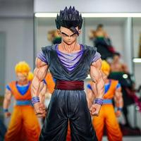 Figurine de collection Son Gohan Super Saiyan à cheveux noirs, 31 cm, Dragon Ball II, nouvelle figurine de manga de dessin animé, statue en PVC, figurine d'anime, jouet, cadeau