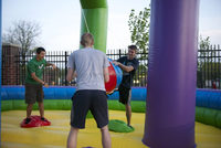 Expédition rapide : Boule de démolition gonflable en bâche PVC, jeu sportif commercial, jouet de démolition humaine pour fête foraine, château ludique, installation facile