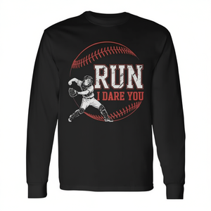 Camiseta de manga larga Run I Dare You para lanzador de béisbol - Product Image 2