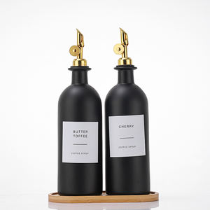 Dispenser per Olio d'Oliva Premium in Offerta, 200ml 500ml 1000ml, Erogatore per Caffè e Sciroppo, Bottiglia in Vetro per Cucina - Product Image 1