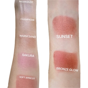 Paleta de Rubor Vegano de Marca Privada con Logotipo Personalizado, 8 Colores Pigmentados, Rubor Rosa, Iluminador, <span class=keywords><strong>Bronceador</strong></span> - Product Image 6