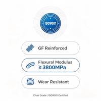 Granulés de PP renforcés de fibres de verre, haute rigidité, pour coques et dossiers de chaises de bureau, qualité moulage par injection