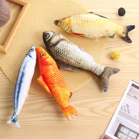 Chat Poisson Jouet Réaliste Floppy Poissons Chaton Cataire Peluche Simulation Jouets Interactifs Animaux À Mâcher Morsure Jouet pour Chats Chatons Kitty