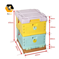 Ruche thermique en plastique pour abeilles à miel, 2 couches, 10 cadres, équipement pour apiculture, prix personnalisé, qualité alimentaire, à vente