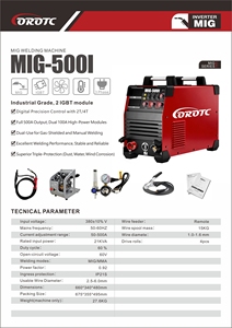 เครื่องเชื่อม <span class=keywords><strong>MIG</strong></span> อุตสาหกรรมแบบใหม่ Corotc ODM/OEM พร้อมระบบป้อนลวด อินเวอร์เตอร์ IGBT ใช้ได้สองระบบ ป้องกันด้วยแก๊ส MMA 15.8 KVA รับประกัน 1 ปี - Product Image 4
