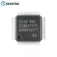 Microcontrolador Geesing C2000 Piccolo de 32 bits, DSC de 60MHz, 64KB de memoria Flash, LQFP-48 con HRPWM, ADC de 13 canales y 12 bits, TMS320F28027PTT