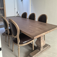 Chaise de café vintage en chêne au design populaire, chaise de banquet européenne en tissu pour hôtel
