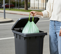 Sacs poubelles compostables à cordon de serrage, haute résistance, de 13 à 33 gallons, pour déchets alimentaires, fournisseur OEM, certifiés TUV BPI, ECOPRO