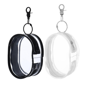 PVC rõ ràng Dây Kéo Túi thiết kế nghệ thuật Đồ chơi búp bê sang trọng hiển thị trường hợp bảo vệ cho túi trang trí bụi bằng chứng PVC <span class=keywords><strong>Pouch</strong></span> với vòng chìa khóa - Product Image 1