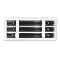 Grille à Air avec lames réglables en aluminium, système de diffusion linéaire pour fixer au plafond de la chambre avec ventilation, 2022 degrés