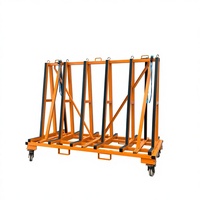 SANDE Chariot métallique personnalisable à quatre roues, chariot de transport à cadre en A tout-en-un pour marbre et granit, mobile – Offre Spéciale