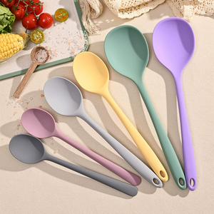 बड़ी नॉन स्टिक बेस्टिंग टेनीसिल सिलिकॉन मिक्सिंग चम्मच स्पुटुला स्क्रैपर्स रसोई के लिए चम्मच - Product Image 1