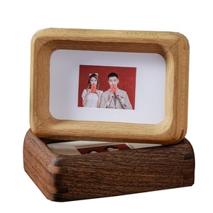 Aimant de réfrigérateur, cadre <span class=keywords><strong>photo</strong></span> magnétique en noyer noir, utilisé pour afficher les cartes et photos <span class=keywords><strong>Polaroid</strong></span> Mini - Product Image 6