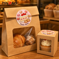 Rouleau d'autocollants adhésifs personnalisés pour boulangerie, étiquettes imperméables, écologiques, durables, pour boîtes à gâteaux, biscuits, macarons, desserts, emballages