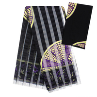 LIULANZHI Pita Bordir Kain Jaring Organza Kain Pita Cetak Cocok 2 Yard Kain Satin Sutra ML9R48-ML9R51