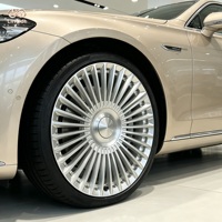 Jantes de voiture de luxe 21 pouces, argentées, multi-rayons, en alliage Sunburst pour Mercedes Classe S, BMW Série 7