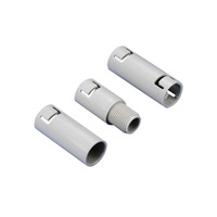 Conector de tubo corrugado KSS de nailon gris, 20 piezas para accesorios de extensión de tuberías