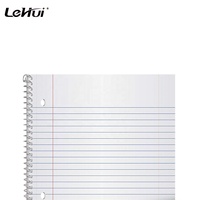Lehui Offre Spéciale 100 Feuilles 1 Poly Divider Pocket 9X11 Pouces 1 Sujet Poly Cahiers Avec Collège Règle et Couleurs Assorties Couvre