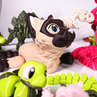 Service d'impression 3D à la demande : Crocodile/Lézard Articulé Personnalisé avec Articulations Mobiles Flexibles en PLA/PETG – Vente en Gros