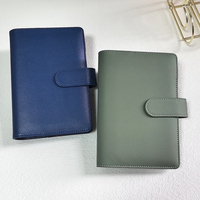 Top Ranking Mode Macaron Leder 6 Ringe Nachfüllbare Cash Bill Organizer Benutzer definierte A6 Budget Buchbinder PU Notebook Cover