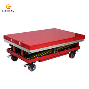 Diskon 1Ton 2Ton 4Ton dari 1000mm hingga 1400mm platform belanja Cina gunting listrik meja angkat - Product Image 6