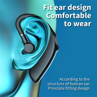 Casque sans fil Bluetooth X18 V5.1, réduction du bruit, avec micro, autonomie ultra-longue, casque stéréo sport, étanche, avec crochet d'oreille