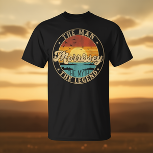 T-shirt Morrissey The Man The Myth The Legend, design vintage nero - Product Image 3