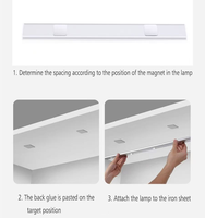 Luz con Sensor de Movimiento para Gabinete de Alta Calidad, 20, 30, 40, 60, 80 cm, Recargable por USB, Luz LED Inalámbrica con Sensor de Movimiento PIR, Iluminación Interior