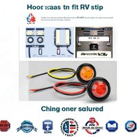 Nilight 10 PCS Feux de positionnement mini LED 3/4 pouces avant/arrière/côté, clignotants, feux de gabarit, compatibles OLIVER (12V Rouge)