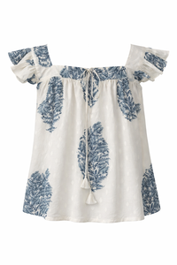 Top de Mujer con Estampado Elegante, Tejido, con Volantes, Cuello Cuadrado, Sin Mangas, Informal, para Uso Diario, Ligero, Transpirable, 100% Algodón, para Primavera/Verano - Product Image 4