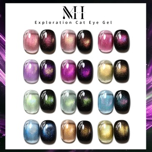 Kit de <span class=keywords><strong>vernis</strong></span> à ongles gel UV vegan 15ml longue tenue effet œil de chat magnétique, à retirer par trempage, pour peinture sur ongles, avec flacon personnalisé - Product Image 1