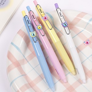 Симпатичные кавайные эстетические гелевые ручки «кошачий глаз» с блестками, 0,5 мм, ручки для студенческих экзаменов в 4 вида цветов из пластика - Product Image 4