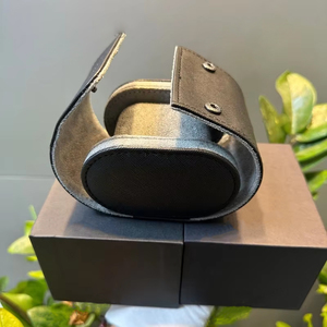 Factory Direct Luxury Black <b>Roll</b> Watch <b>Box</b>, Travel Portable Watch Case with Custom Logo, High Quality Brand Watch <b>Box</b> - Product Image 3