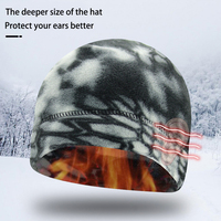 Logo personnalisé coupe-vent polaire chaud casquette hiver hommes femmes cyclisme ski chapeau alpinisme vélo moto thermique chapeaux