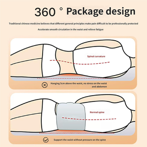 Coussin lombaire ergonomique en velours personnalisé, en tissu respirant en coton glacé, avec rembourrage confortable enveloppant la taille à 360° <span class=keywords><strong>pour</strong></span> le <span class=keywords><strong>sommeil</strong></span> - Product Image 4