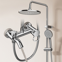 Meilleure vente en stock : Ensemble de douche thermostatique à touches piano, 4 modes, 4 sorties, jet doux, chromé – Le favori d'Europe et d'Amérique