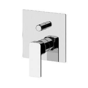 Grifo Mezclador Empotrado de Una Sola Palanca con Desviador, Diseño Visual Inoxidable para Baño y Ducha - Product Image 1