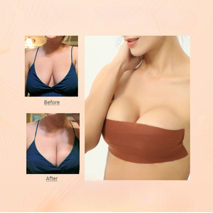 Protège-seins adhésifs invisibles en acrylique noir/nude pour sous-vêtements féminins, effet liftant - Product Image 6