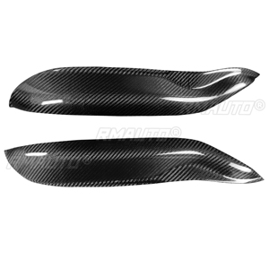 1 par de cubiertas decorativas para faros delanteros de coche, de fibra de carbono real, para Mercedes-Benz W451 Smart 2009 2010 2011 2012 2013 2014 - Product Image 2